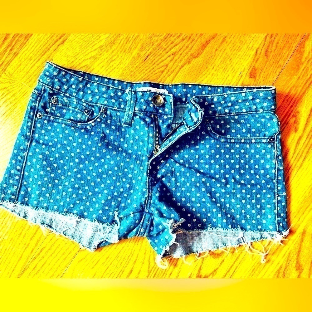 Dollhouse Denim Vintage Polka Dot Shorts​